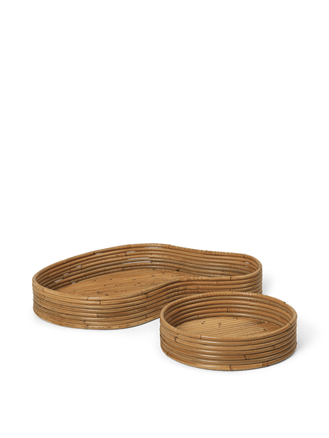 Isola Trays - Set of 2 - Natural Stained | ferm LIVING