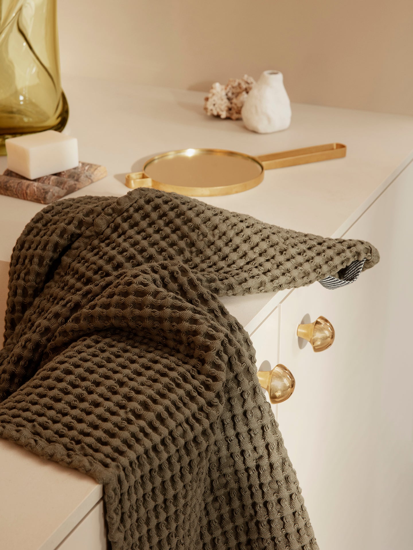 Organic Hand Towel - Olive
