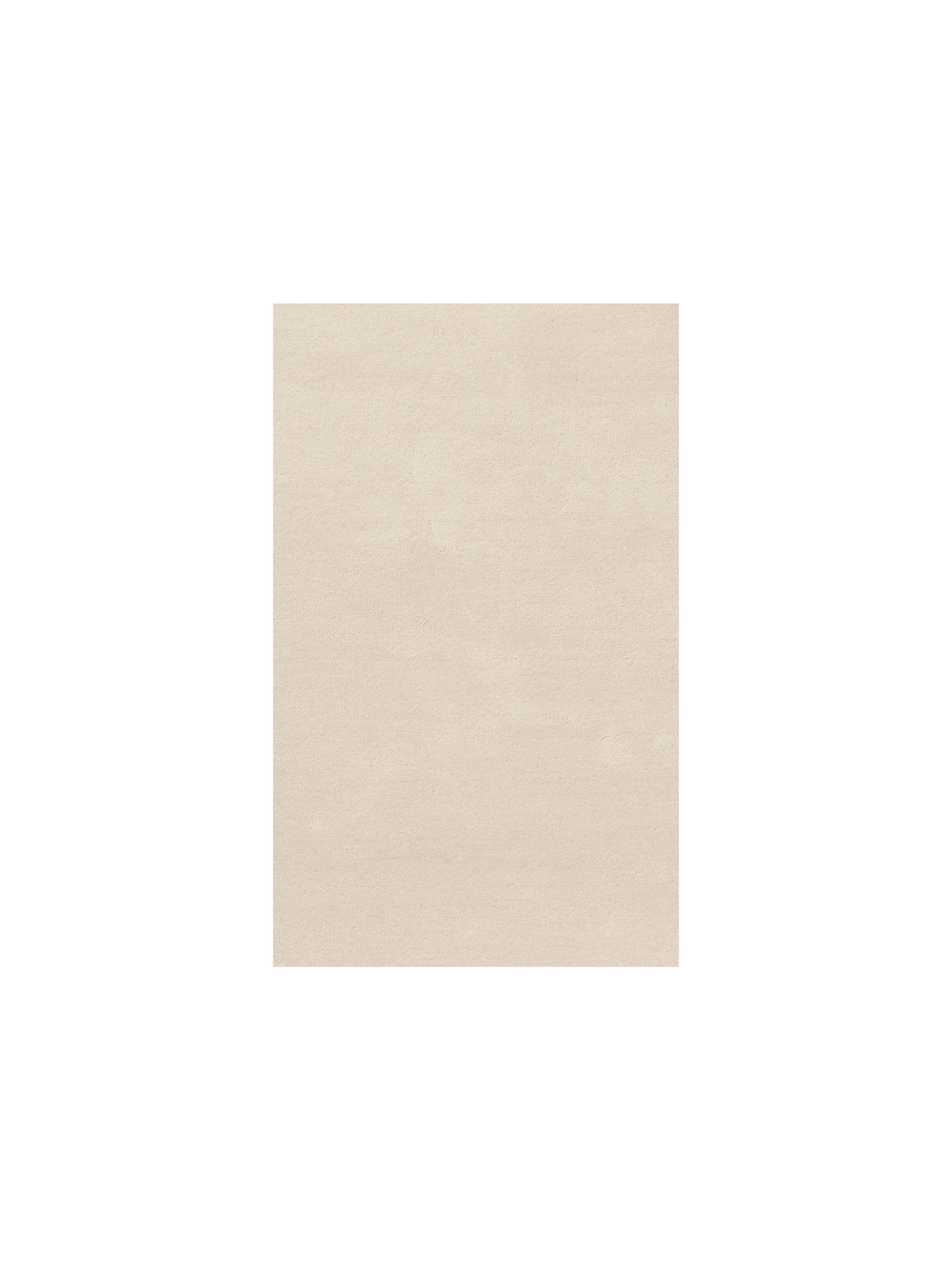 Stille Tufted rug sample in off-white, seen from above