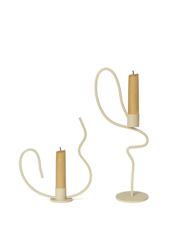 Valse Candle Holder - Low & Tall - Gift Set - Cashmere