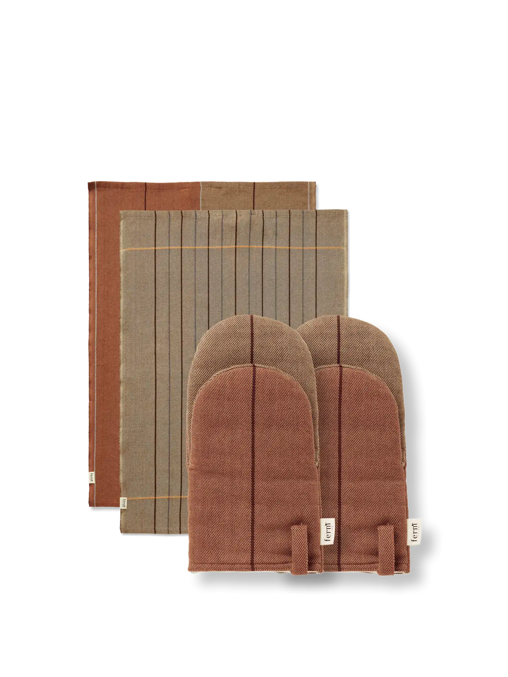 Ito Tea Towel - Set of 2 & Oven Mitt Gift Set - Hazel