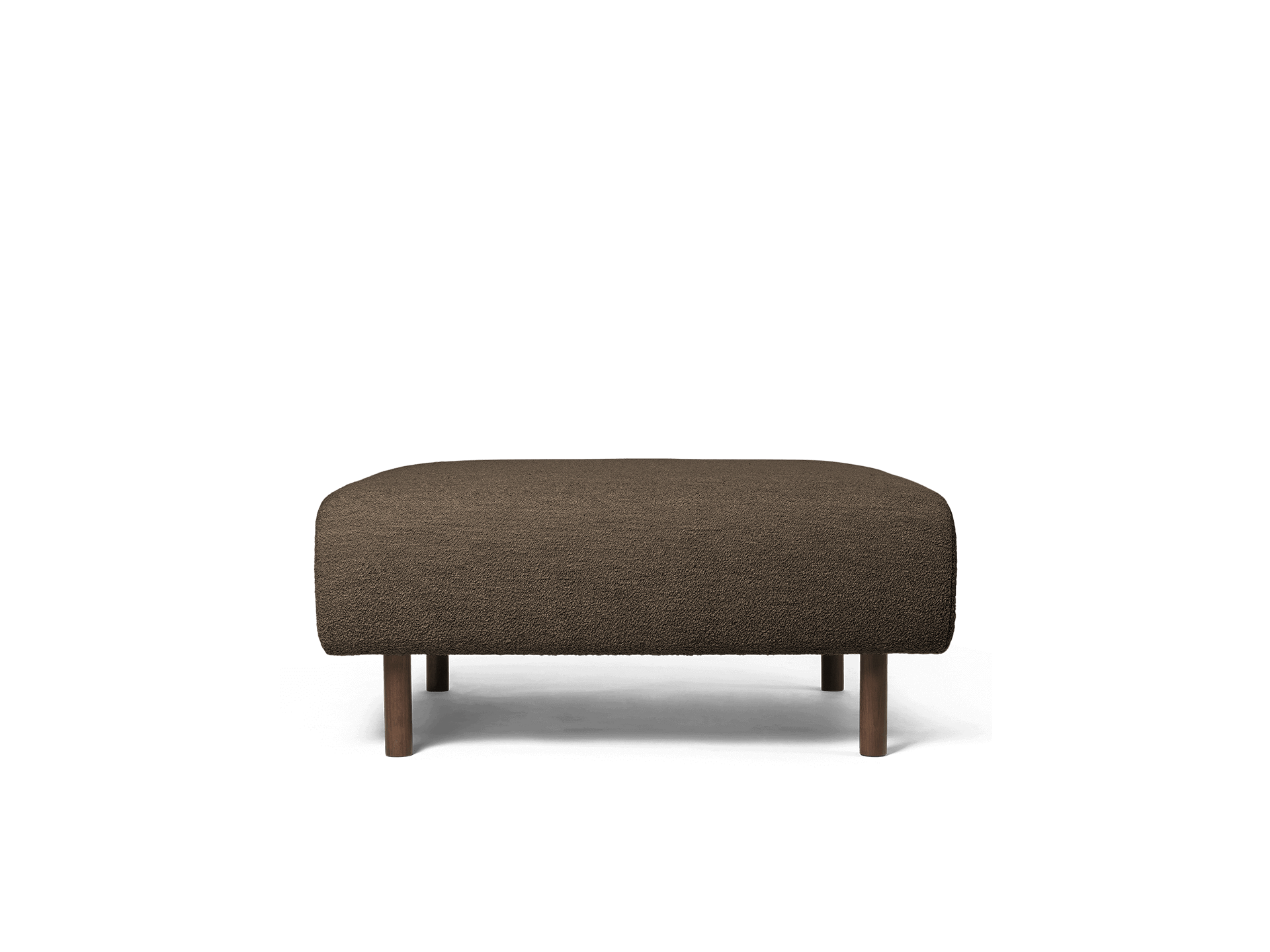 Dase Ottoman Soft Bouclé - Dark Brown - UK
