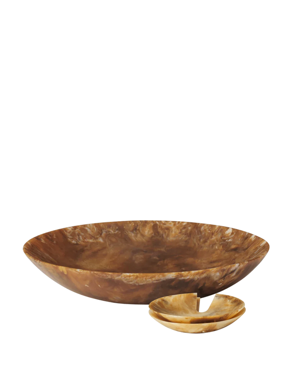 Sol Salad Servers & Salad Bowl Gift Set
