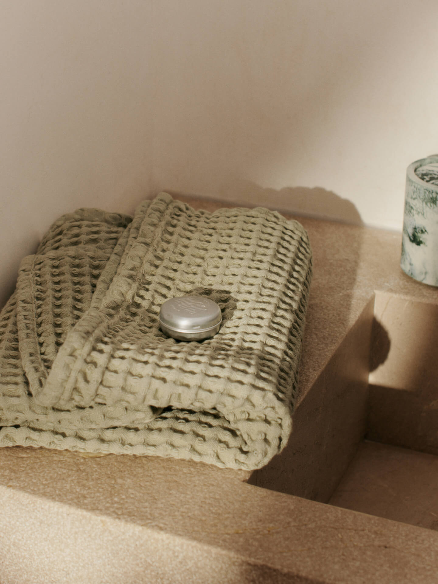 Organic Hand Towel - Light Celedon