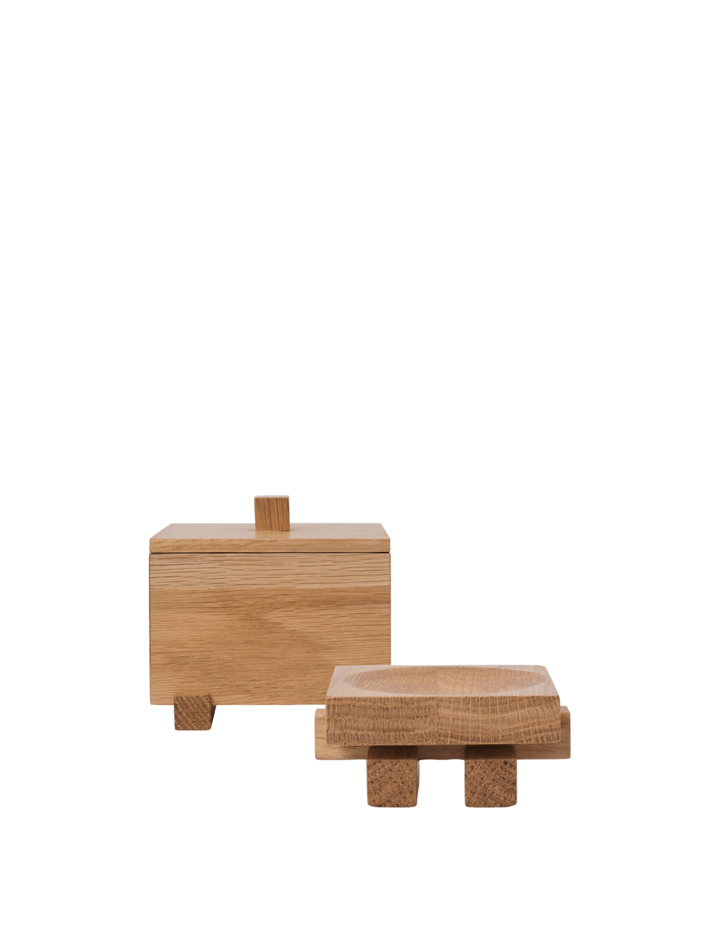 Moku Box & Tray Gift Set - Natural Oak