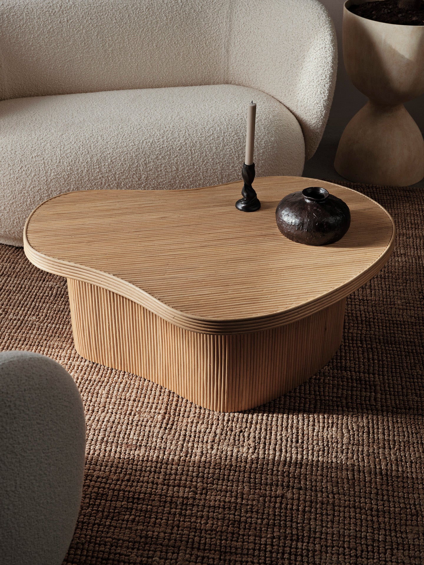 Ferm Living (ファームリビング) IsolaStorageTable Isola Coffee Table - Natural | Ferm Living