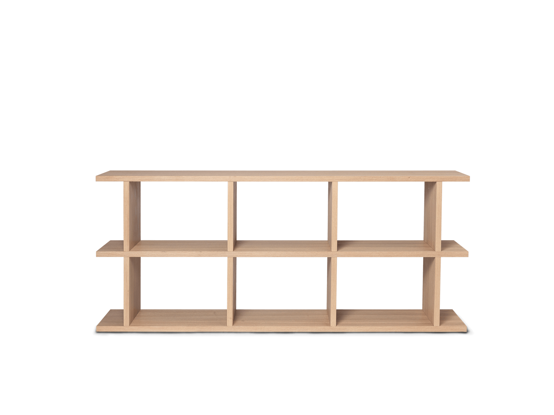 Afted rack 本棚 900x350x900mm Kona Bookcase - 3x2 - Natural Oak Veneer | Ferm Living