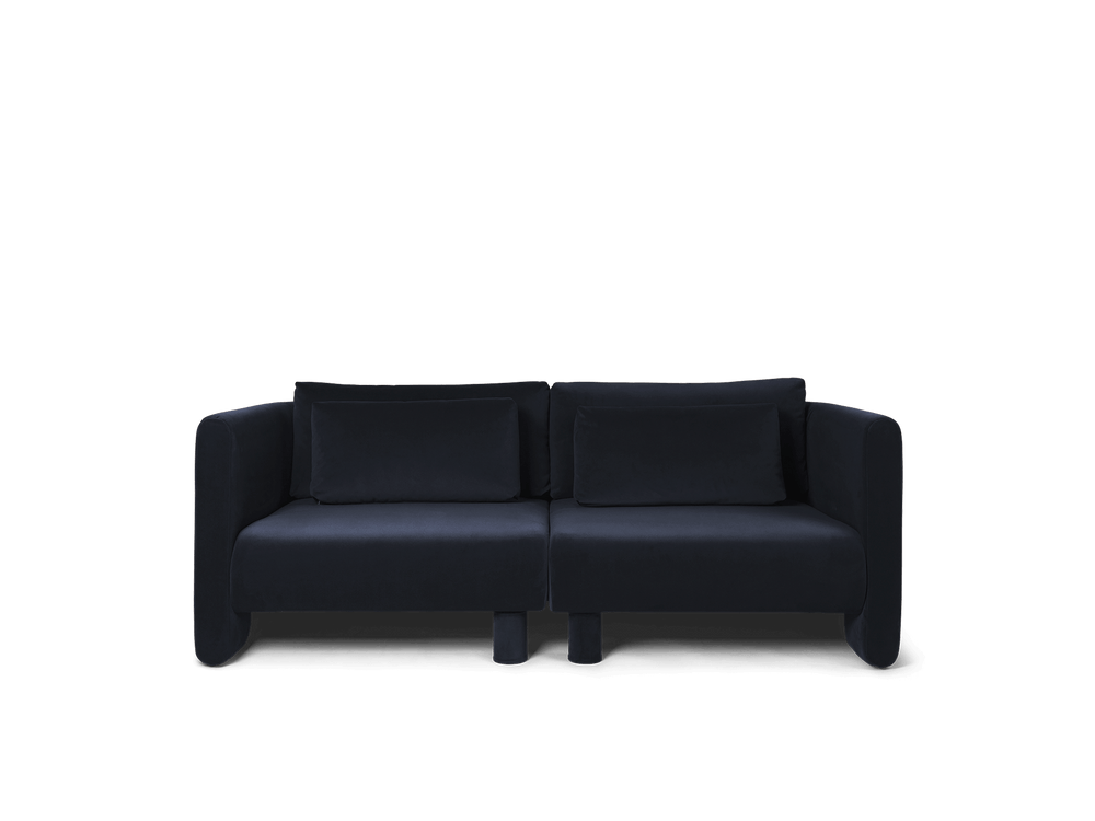 Dase Dase Sofa - Left Armrest - Navy Rich Velvet | Ferm Living