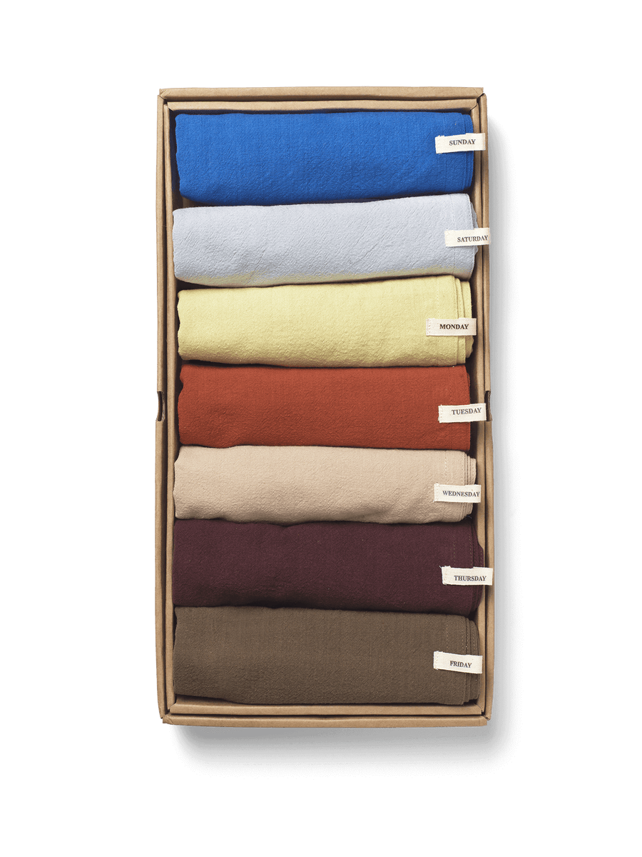 Day Tea Towel - Set of 7 - Bold